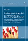 Buchcover Fehlbeanspruchungen bei personenbezogenen Dienstleistungstätigkeiten