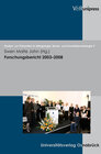 Buchcover Forschungsbericht 2003–2008