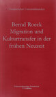 Buchcover Migration und Kulturtransfer in der frühen Neuzeit