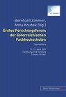 Buchcover Erstes Forschungsforum der österreichischen Fachhochschulen