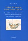 Buchcover Lokale Verwaltung in der frühen Neuzeit