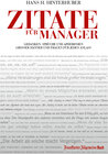 Buchcover Zitate für Manager