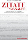 Buchcover Zitate für Manager