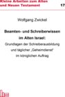 Buchcover Beamten- und Schreiberwissen im Alten Israel