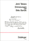 Buchcover Erinnerungen an Béla Bartók