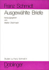 Buchcover Studien zu Franz Schmidt / Ausgewählte Briefe aus Wiener öffentlichen Sammlungen