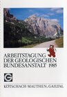 Buchcover Arbeitstagung 1985 der Geologischen Bundesanstalt