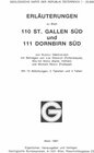 Buchcover Erläuterungen zu Blatt 110 St. Gallen Süd und 111 Dornbirn Süd