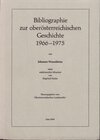 Buchcover Ergänzungsbände zu den Mitteilungen des Oberösterreichischen Landesarchivs / Bibliographie zur oberösterreichischen Gesc