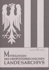 Buchcover Mitteilungen des oberösterreichischen Landesarchivs / Mitteilungen des oberösterreichischen Landesarchivs