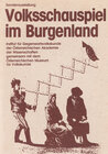 Buchcover Volksschauspiel im Burgenland