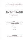 Buchcover Papiertheater
