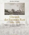 Buchcover Chronik der Freistadt Rust, 1850-1950