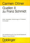 Buchcover Studien zu Franz Schmidt