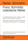 Buchcover Studien zu Franz Schmidt / Franz Schmidts oratorische Werke