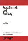 Buchcover Studien zu Franz Schmidt / Franz Schmidt und Pressburg