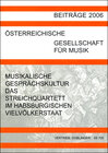 Buchcover Musikalische Gesprächskultur - Das Streichquartett im habsburgischen Vielvölkerstaat