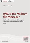 Buchcover BNE: Is the Medium the Message?