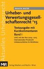 Buchcover Urheber- und Verwertungsgesellschaftenrecht '15