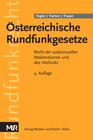 Buchcover Österreichische Rundfunkgesetze