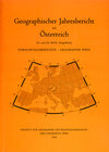 Buchcover Forschungsberichte aus dem Institut für Geographie und Regionalforschung der Universität Wien