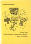 Buchcover Georg Trakl in Zeitungen und Zeitschriften seiner Zeit