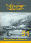 Buchcover Eine Reise von Aleppo nach Jerusalem zu Ostern im Jahre des Herrn 1697