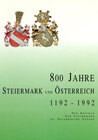 Buchcover 800 Jahre Steiermark und Österreich 1192-1992