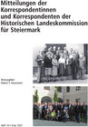 Buchcover Mitteilungen der Korrespondentinnen und Korrespondenten der Historischen Landeskommission für Steiermark