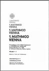 Buchcover Proceedings MATHMOD 1994 Vienna Full Papers Volume