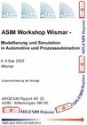 Buchcover 1. ASIM Workshop Wismar - Modellierung und Simulation in Automotive und Prozessautomation
