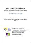 Buchcover Tagungsband ASIM Workshop STS/GMMS 2016