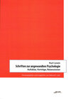 Buchcover Schriften zur angewandten Psychologie
