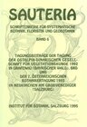 Buchcover Sauteria 6: Tagungsbeiträge der Tagung der ostalpin-dinarischen Gesellschaft für Vegetationskunde 1992 in Grafenau (Bayr