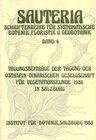 Buchcover Sauteria 4: Tagungsbeiträge der Tagung der ostalpin-dinarischen Gesellschaft für Vegetationskunde 1986 in Salzburg