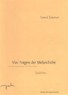 Buchcover Vier Fragen der Melancholie