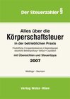 Buchcover Alles über die Körperschaftsteuer in der betrieblichen Praxis