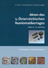 Buchcover Akten des 5. Österreichischen Numismatikertages