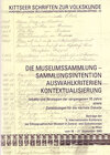 Buchcover Die Museumssammlung - Sammlungsintention, Auswahlkriterien, Kontextualisierung