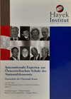 Buchcover Internationale Experten zur Österreichischen Schule der Nationalökonomie