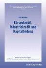 Buchcover Börsenkredit, Industriekredit und Kapitalbildung