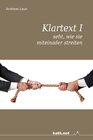 Buchcover Klartext I