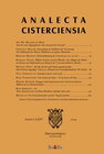 Buchcover Analecta Cisterciensia 64 (2014)