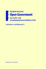 Buchcover Open Government aus rechts- und verwaltungswissenschaftlicher Sicht