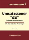 Buchcover Umsatzsteuer für die Praxis 2014