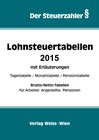 Buchcover Lohnsteuertabellen 2015 mit Erläuterungen