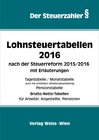 Buchcover Lohnsteuertabellen 2016