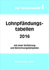 Buchcover Lohnpfändungstabellen 2016