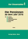 Buchcover Die Pensionen ab dem Jahr 2016
