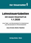 Buchcover Lohnsteuertabellen mit neuem Steuertarif ab 1.1.2020